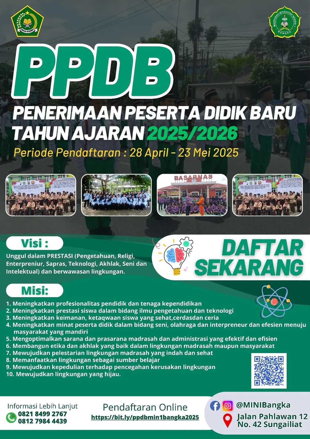 PPDB MIN 1 Bangka 2025-2026